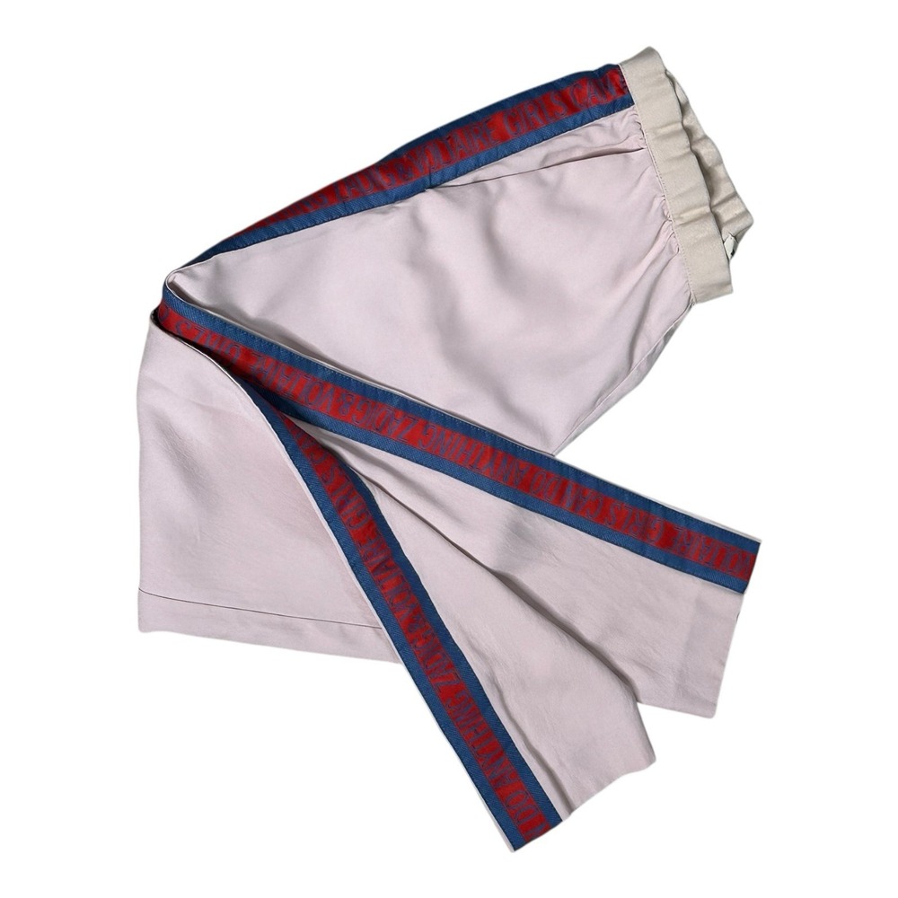 Zadig &‎ Voltaire Paula Pants Womens Size 34 Pink Side Band Logo Tapered Pull On